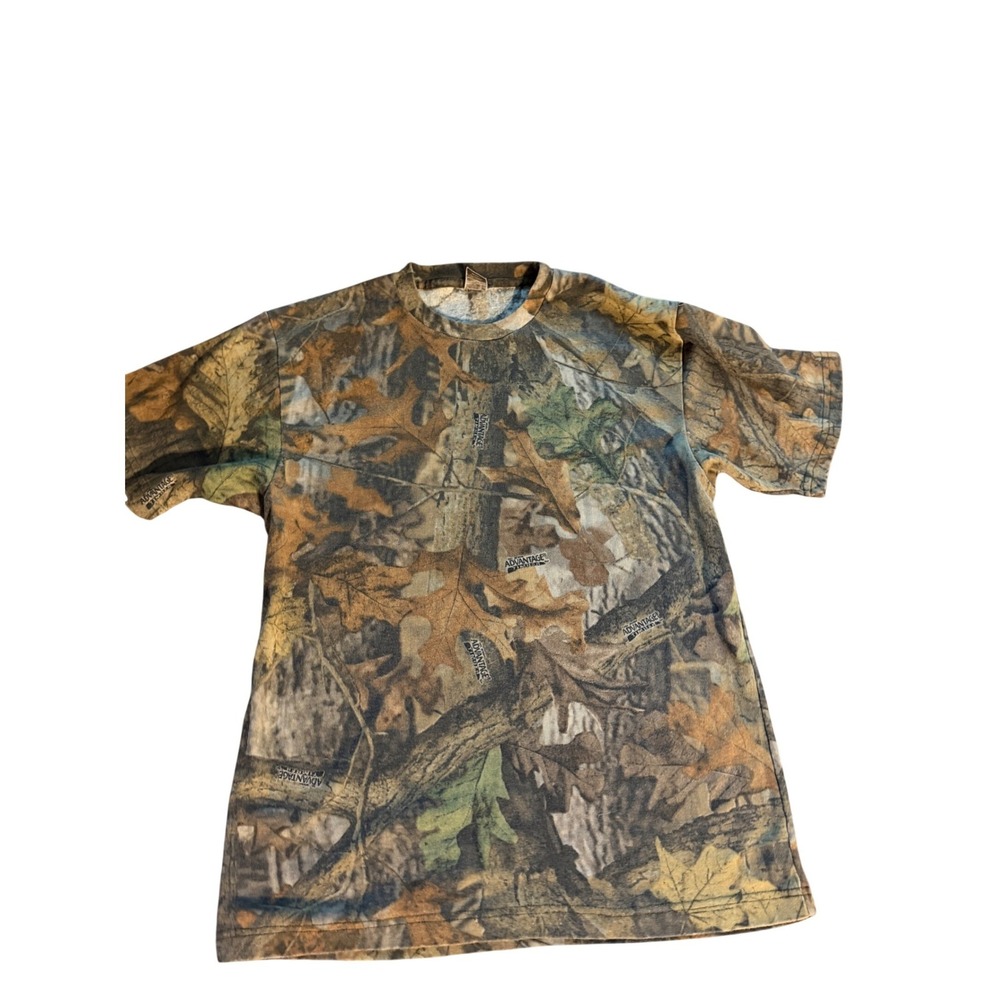 Vintage Ranger Advantage Timber Camo T-Shirt Mens Medium Made in USA Hunting Tee